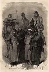 Russian soldiers, who maintain the emperor