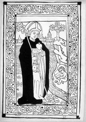 Saint Augustine - Engraving