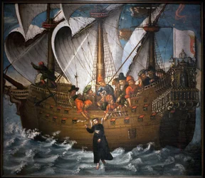 Saint Francois Xavier (1506-1552), miracle in Japan around 1549