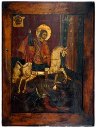 Saint George and the dragon (c. 1850)