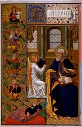 Saint Matthew Writing the Gospel