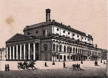 Saint Petersburg, Russia: view of the Grand Theatre. The world illustrates 168 views. Undated (late 19th century)