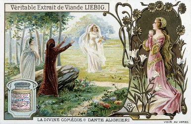 Scene from the Divine Comedy of Dante - Liebig Chromolithography