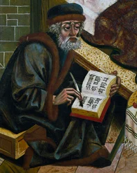 Scribe, Franco-Rhenish Art (Detail)