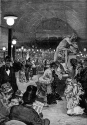 Sculpture Room at the Salon de 1879 at the Palais des Champs-Elysees in Paris