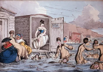 Sea baths in Brighton - 19th century, B.N.