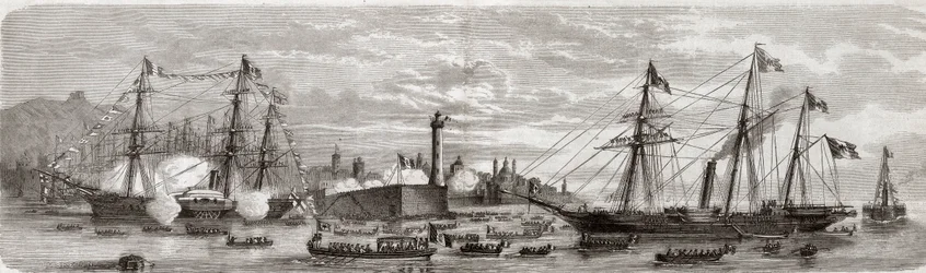 Second Italian Independence War, Italian Campaign of 1859: Napoleon III in the Port of Genoa, May 12