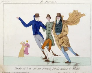 Skaters - Humorous drawing