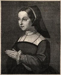 St Jane Frances de Chantal - Portrait of Saint Jane Frances de Chantal (Jeanne-Francoise Fremyot, Baroness of Chantal) by Chantal Founder of the Visitation (1572-1641)