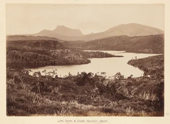 View of Lake Agnew with Cradle Mountain in the Background