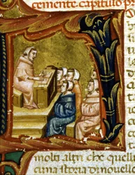 Teaching (14th century manuscript)