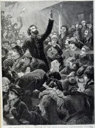 The Salvation Army - Distribution at Whitechapel Road Headquarters in 1881