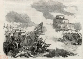 The Battle of Monte Caseros in April 1852 - Revolt of Justo Jose de Urquiza (1801-70) Against the Argentinian Dictator Juan Manuel de Rosas (1793-1877)