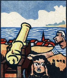 The Brest Thunder, French Locution, Chromolithograph, Early 20th Century