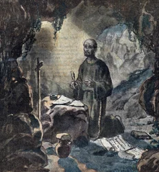 The Conversion of Saint Ignatius of Loyola (1491-1556) in 1521 (religious conversion of Saint Ignatius of Loyola)