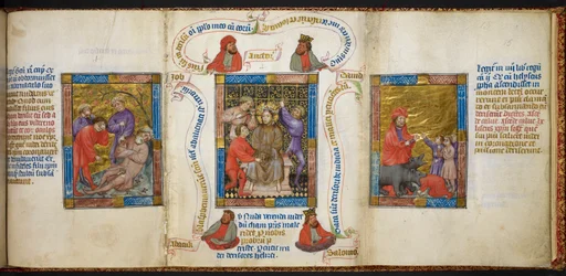 The Drunkenness of Noah; the Mocking of Christ; children mocking the prophet Elisha