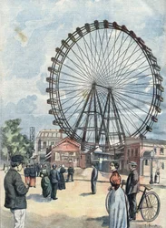 The Ferris Wheel of the 1900 Universal Exhibition in Paris