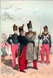 The French Army under the Reign of Louis Philippe from 1830 to 1848 - Line - Engraving from 1882 in 