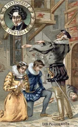 The Huguenots, by Giacomo Meyerbeer (1794-1864). Chromo from the end of the 19th century