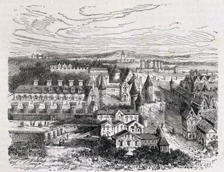 The Palais des Tournelles, Opposite the Hotel Saint Paul