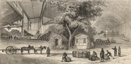 The Wines Warehouse in Paris in 1861