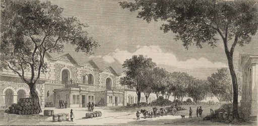 The Wines Warehouse in Paris in 1861 - Eaux de Vie District