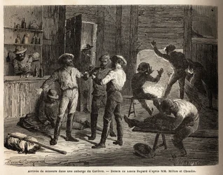 The Arrival of Miners in a Caribou Inn (Canada)