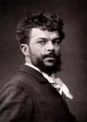 The Artist Georges Haquette Portrayed on the Occasion of the Salon of Paris