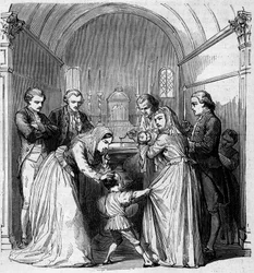 The baptism of Napoleon Bonaparte