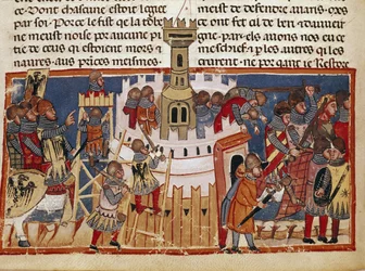 The construction of a fortress (miniature)
