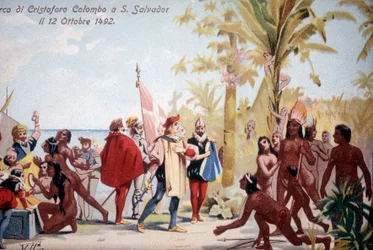 The Landing of Christopher Columbus in San Salvador
