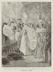 The marriage of Queen Victoria and Prince Albert