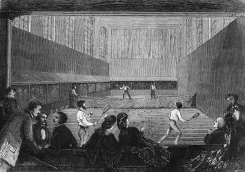 The palm game room on the Tuileries terrace in Paris in 1873