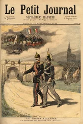 The triple alliance between Germany, Austria Hungary and Italy, accused by France of treason since Prince Victor visited William II, Emperor of the Germans
