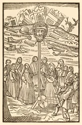Tho Doubting Castle be Demolished, and the Giant Despair Hath Lost His Head from The Pilgrims Progress From This World, To That Which Is To Come by John Bunyan (1628-1688)