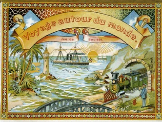 Train, lighthouse and boat, cover game 