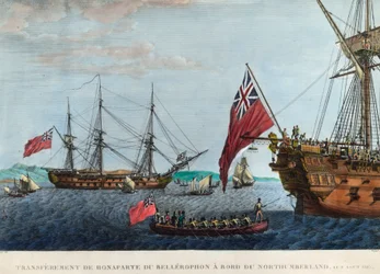Transfer from Napoleon 1st of the Bellerophon to Northumberland on August 8