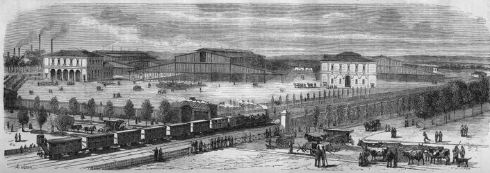 Transformations of Paris under the Second Empire, Paris Haussmann: The new march to the cattle of the Villette.
