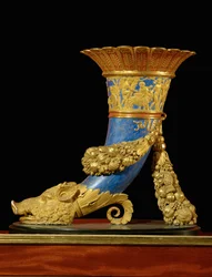 Vase rhyton, called "Antique Cornets" from the Olympic Service