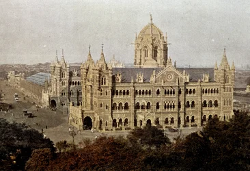Victoria Station in Mumbai, late 19th century