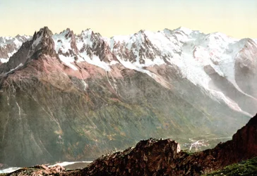 View of Mont Blanc: The Mont Blanc Chain Around 1890