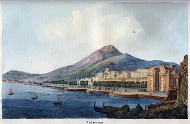 View of Palermo in the 19th century - engraving from 