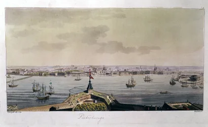 View of St. Petersburg, late 18th century - in 