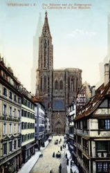 View of Strasbourg Cathedral at the End of the 19th Century