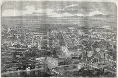 View of the City of Berlin in 1858.