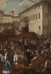 View of the Grand Market Verziere in Milan