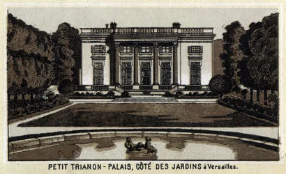 View of the Petit Trianon in the gardens of Versailles