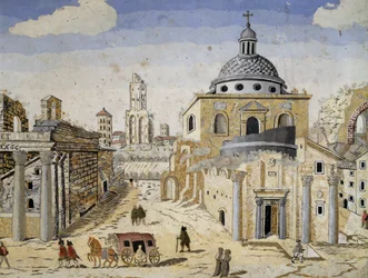 View of the Roman Forum (detail)