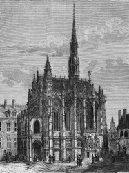 View of the Sainte Chapelle church in Paris