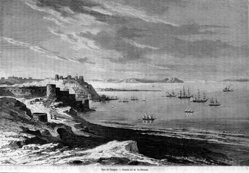 View of the Bay of Tangier and the Coast, Morocco